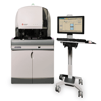 Imagen: El sistema de análisis celular DxH 800 (Fotografía cortesía de Beckman Coulter).